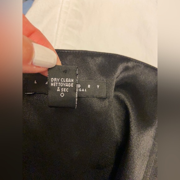 Laundry by Shelli Segal Silk Strapless Evening Cocktail Party Dress Retro Size 8 - Picture 8 of 8